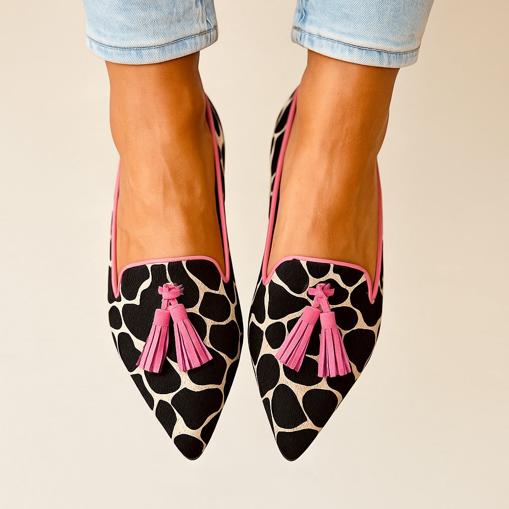 Loafers for Women | Patterned Tassel Detail