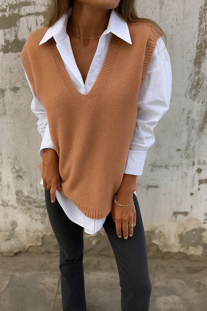 Women's Sweater | V Neck Longline Fit