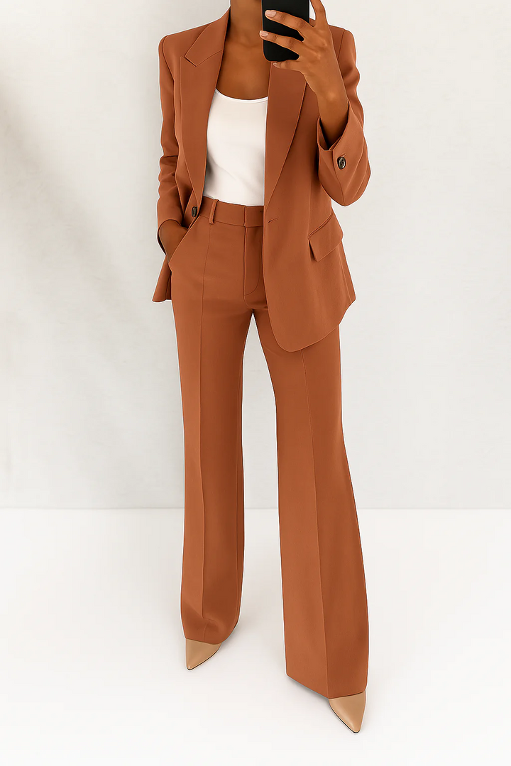 Women's Two-Piece Suit | Long-sleeve blazer and Trousers