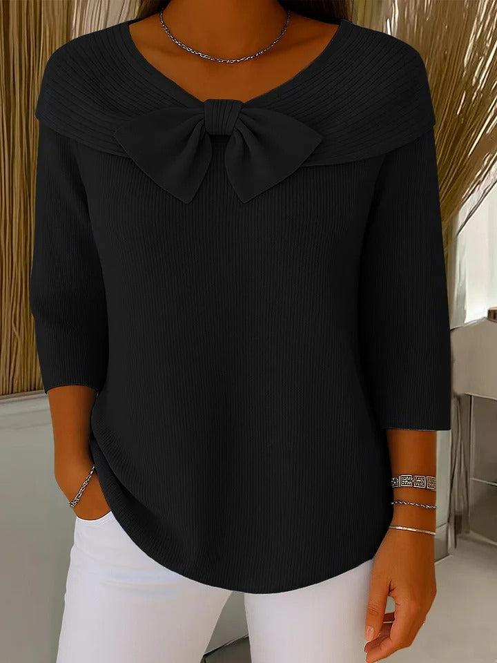 Women’s Sweater | Bow Detail Round Neck