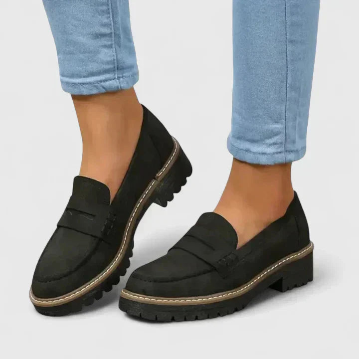 Loafers For Women | Lug Sole Closed Toe