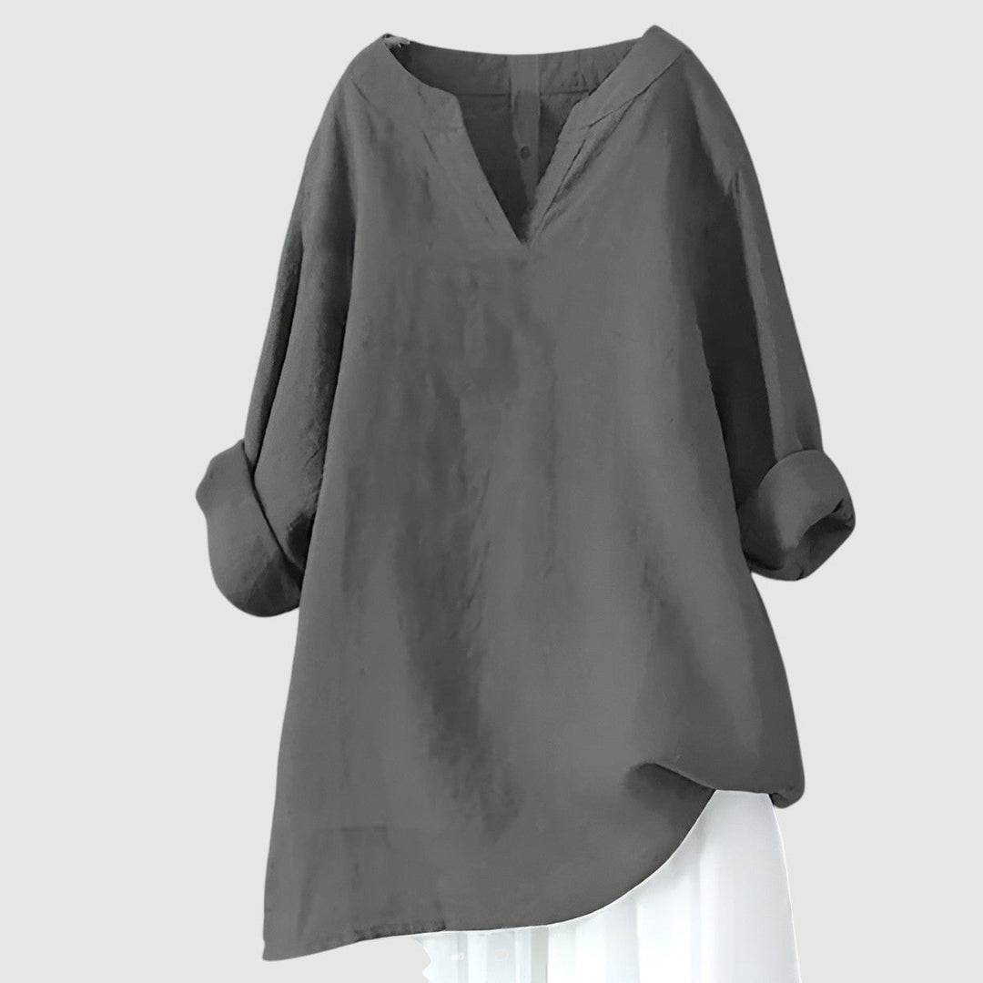 Women’s Blouse | Long Sleeve V-Neck