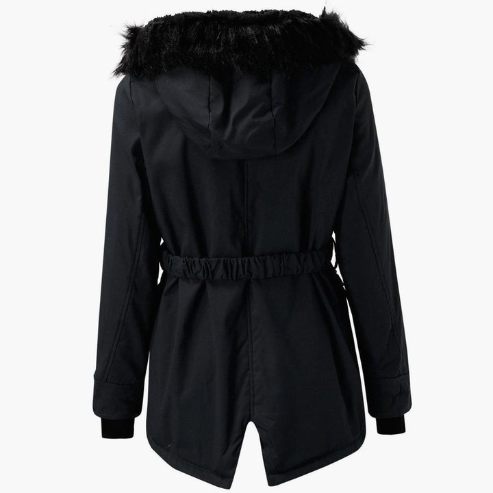 Ivy | Women's Thick Faux Fur Hooded Drawstring Parka Coat