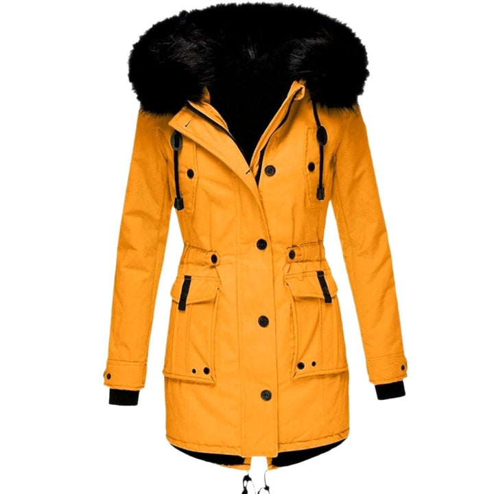 Janet | Women's Fitted Faux Fur Hooded Parka Winter Coat