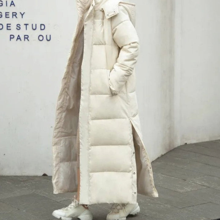 Jolene | Women's Long Quilted Puffer Winter Coat Full-Length Zip