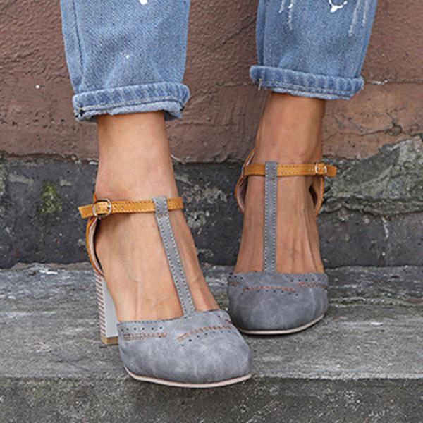 Mary Jane Shoes for Women | T-Strap Block Heel