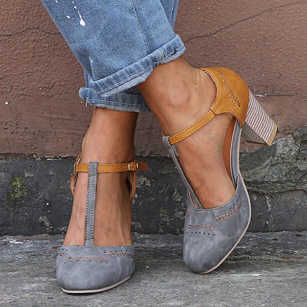 Mary Jane Shoes for Women | T-Strap Block Heel
