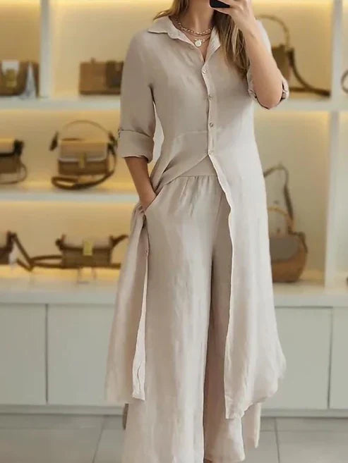 Women's Shirt Dress | Long Sleeve Button-Front