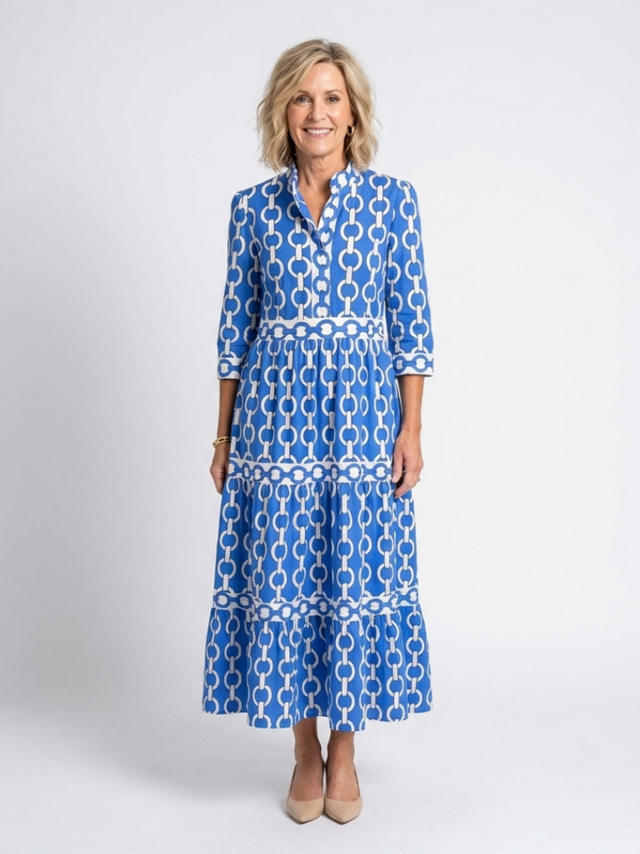 Women's Midi Sundress | 3/4 Sleeve
