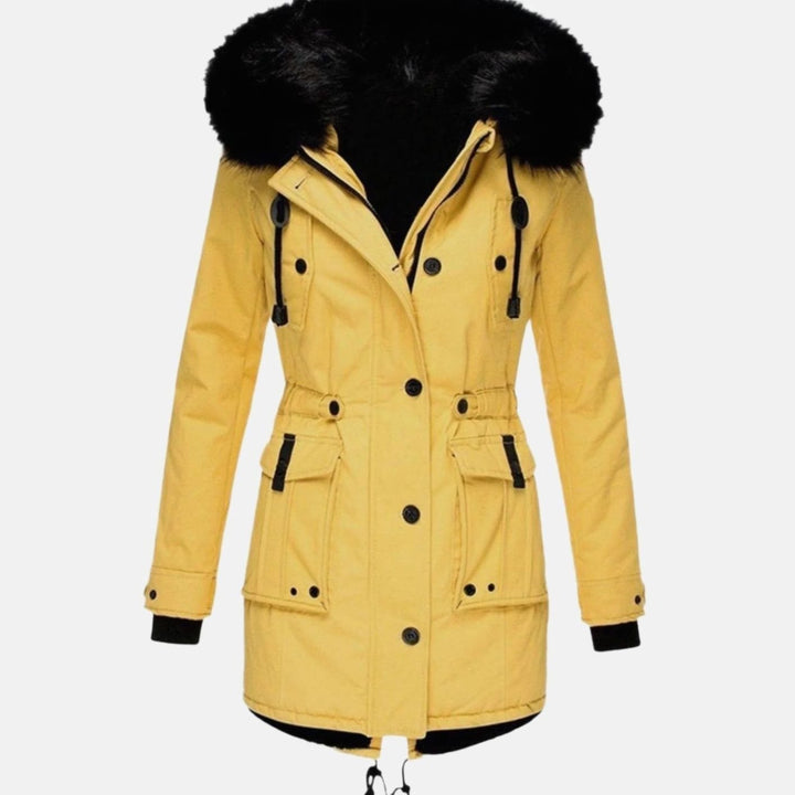 Kimberly | Women's Faux Fur Hood Fitted Parka Winter Coat