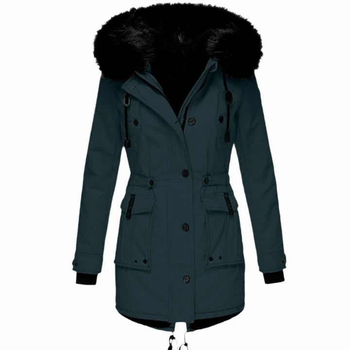 Kimberly | Women's Faux Fur Hood Fitted Parka Winter Coat