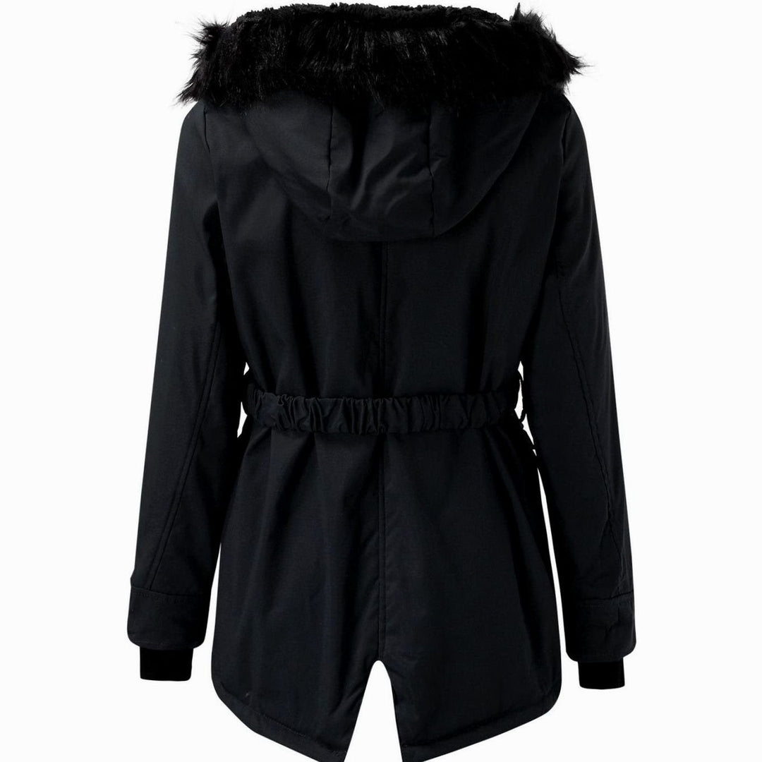 Kimberly | Women's Faux Fur Hood Fitted Parka Winter Coat