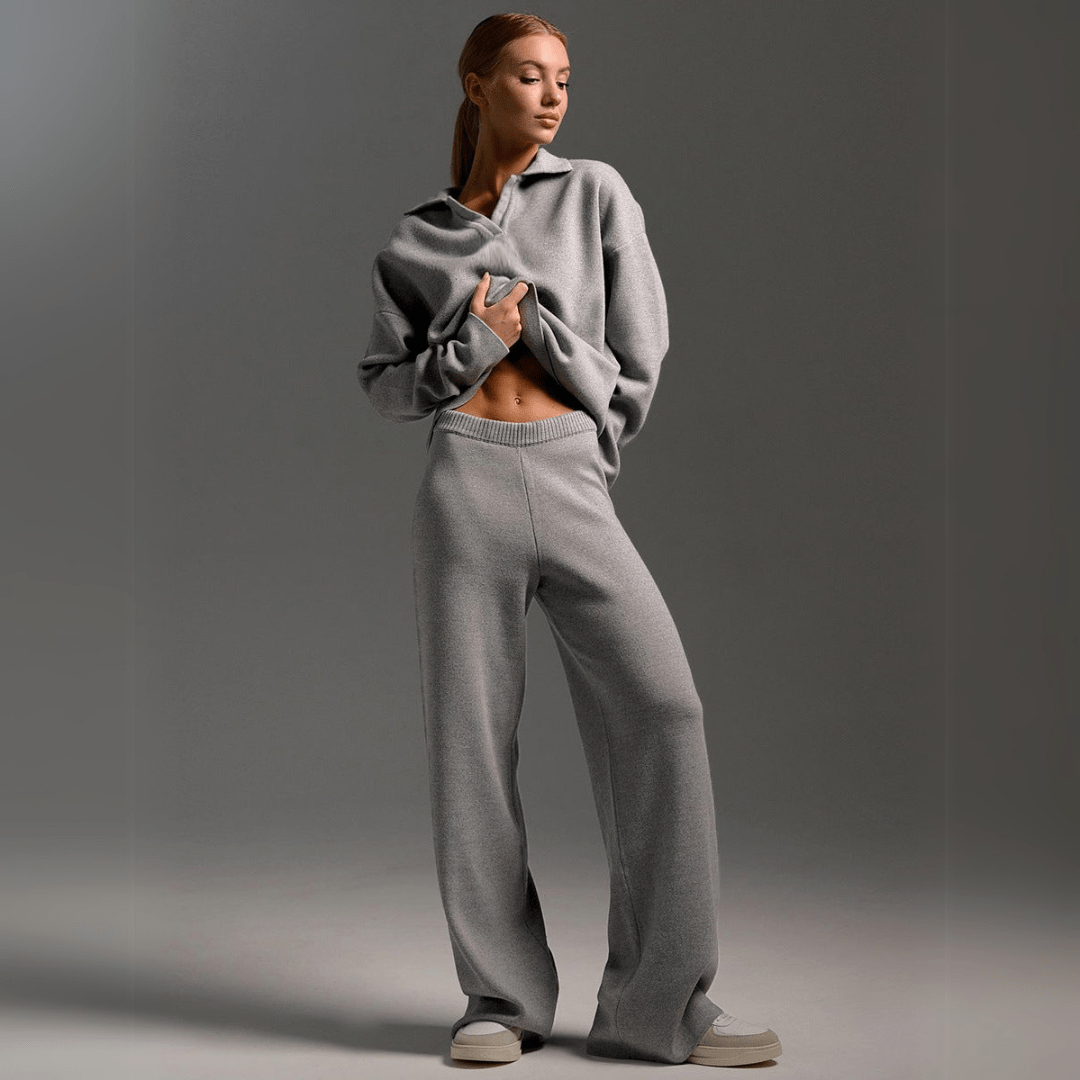 Women's Tracksuit | Knitted Top and Pants