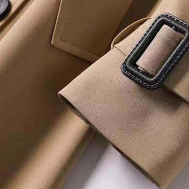 Lindsay | Women's Classic Fitted Winter Trench Coat with Belt