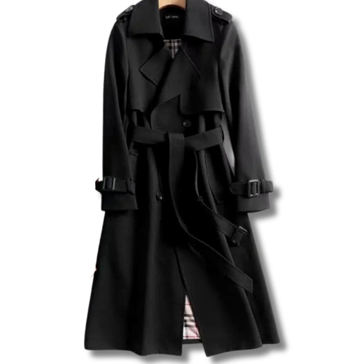Lindsay | Women's Classic Fitted Winter Trench Coat with Belt