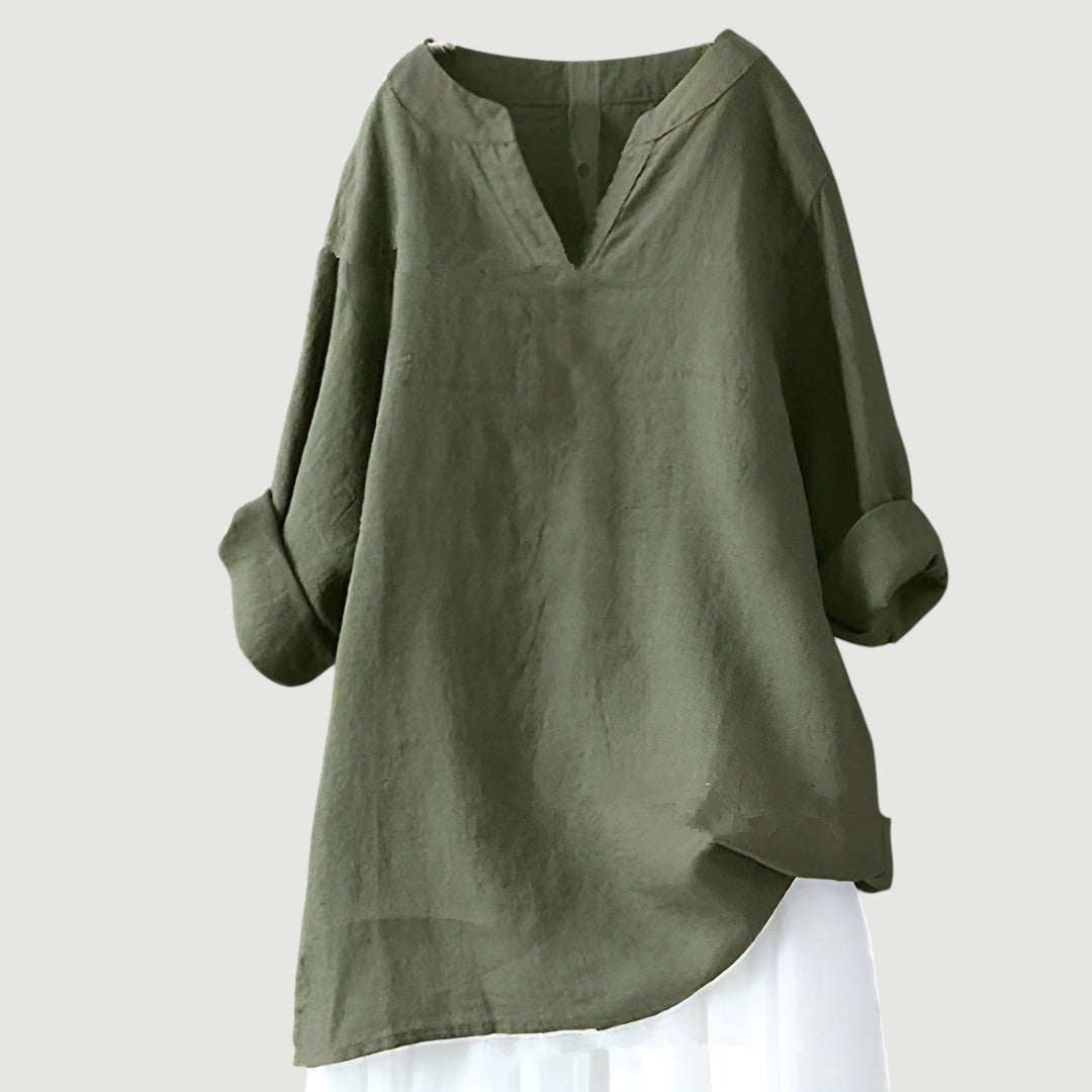 Women’s Blouse | Long Sleeve V-Neck