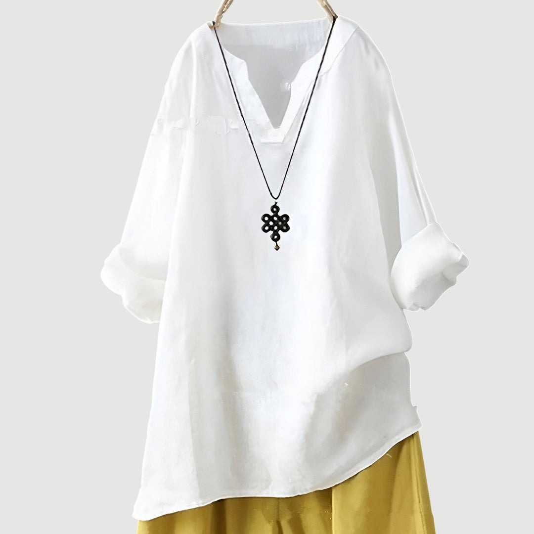 Women’s Blouse | Long Sleeve V-Neck