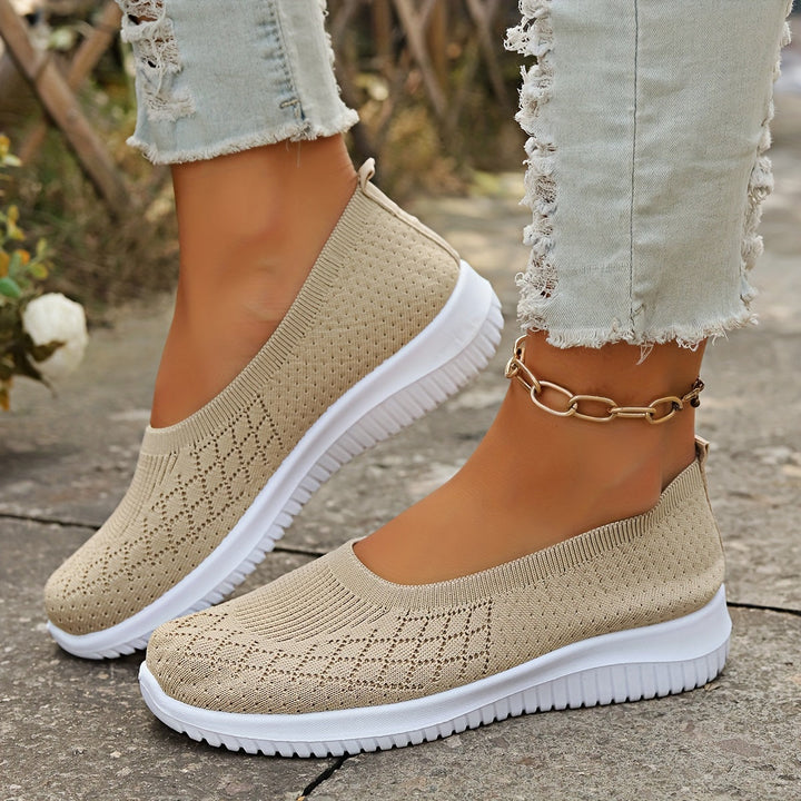 Slip on Shoes for Women | Knit Upper Closed Toe