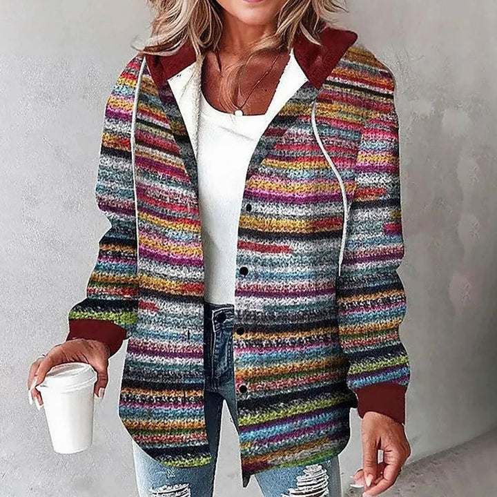 Margot | Women's Plaid Hooded Jacket with Relaxed Fit
