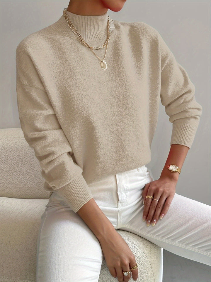 Women's Sweater | Crew Neck with Ribbed Cuff