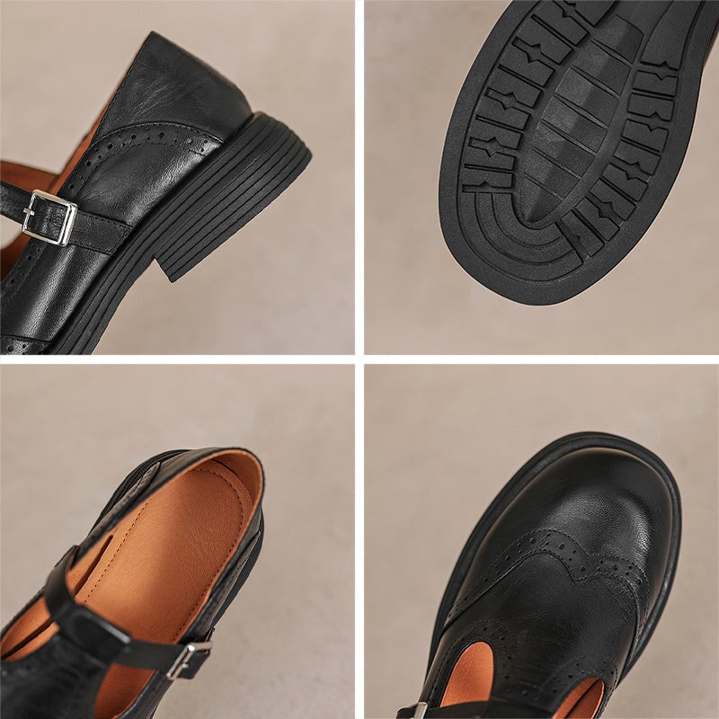 Mary Jane Shoes For Women | Closed Toe With Buckle Strap