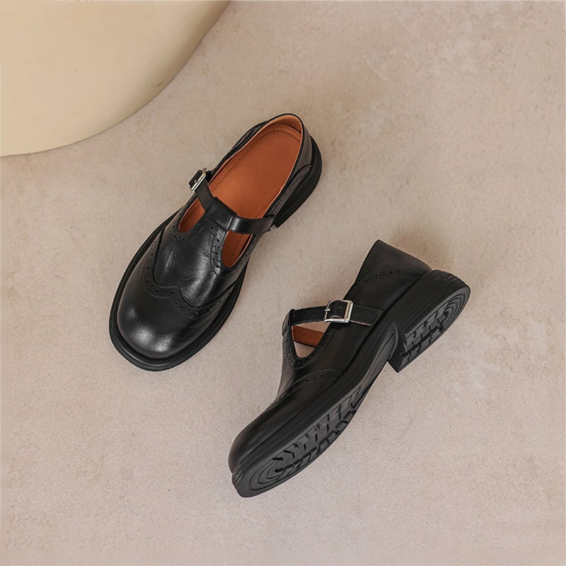 Mary Jane Shoes For Women | Closed Toe With Buckle Strap