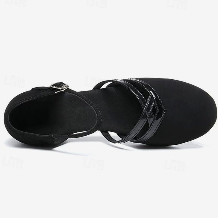 Maureen | Women's Elegant Dance Shoes with Flexible Sole, Ankle Strap and Block Heel