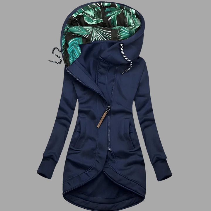 Maya | Women's Rugged Long Hooded Winter Shell Jacket with Zipper