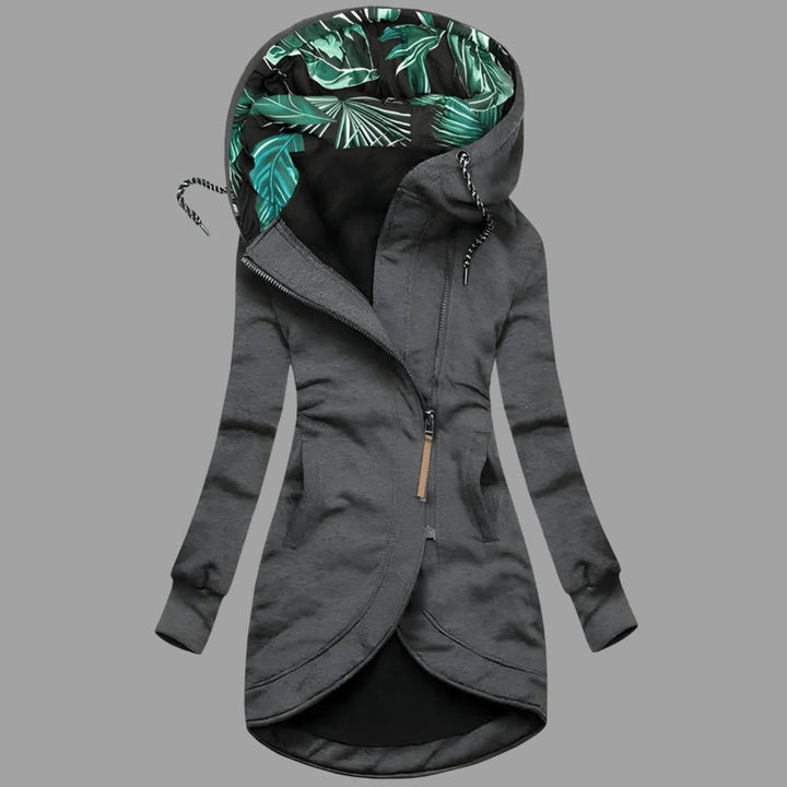 Maya | Women's Rugged Long Hooded Winter Shell Jacket with Zipper