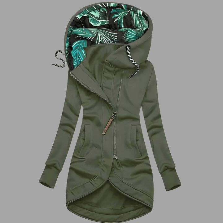 Maya | Women's Rugged Long Hooded Winter Shell Jacket with Zipper