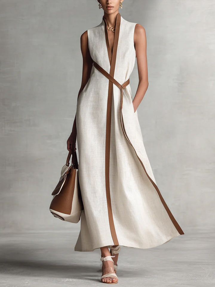 Women's Midi Sundress | V-Neck Wrap Sleeveless