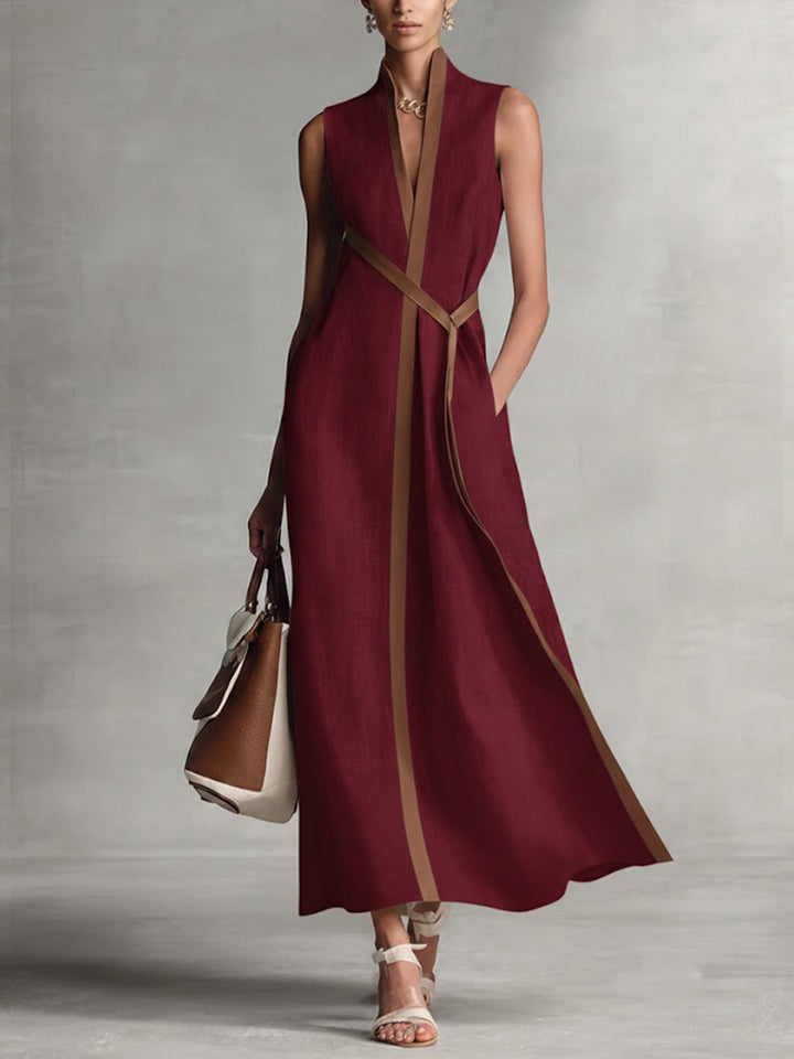Women's Midi Sundress | V-Neck Wrap Sleeveless