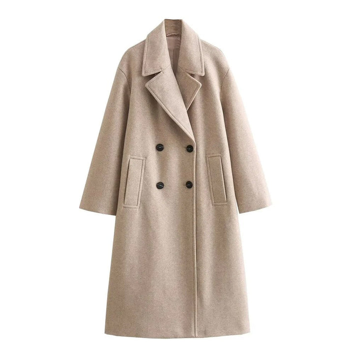 Women’s Coat | Longline Wide Lapel