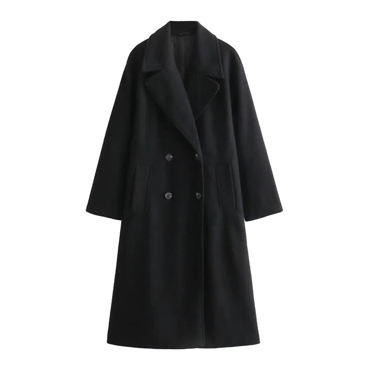 Women’s Coat | Longline Wide Lapel