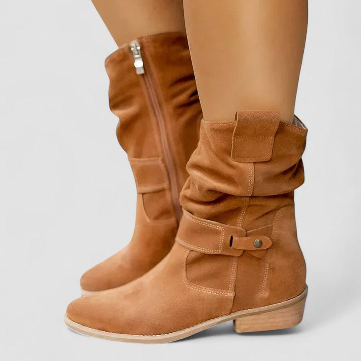 Boots for Women | Mid-Calf Strap Detail