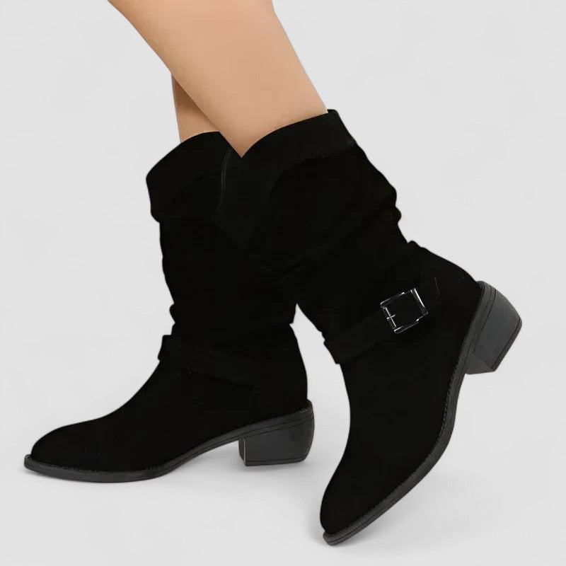 Boots for Women | Mid-Calf Strap Detail
