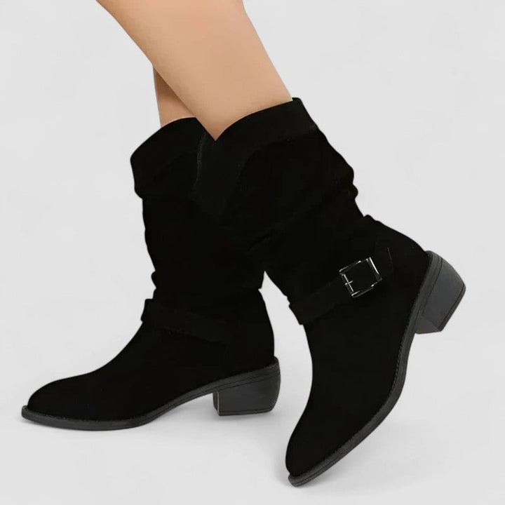 Boots for Women | Mid-Calf Strap Detail
