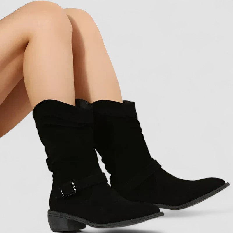 Boots for Women | Mid-Calf Strap Detail