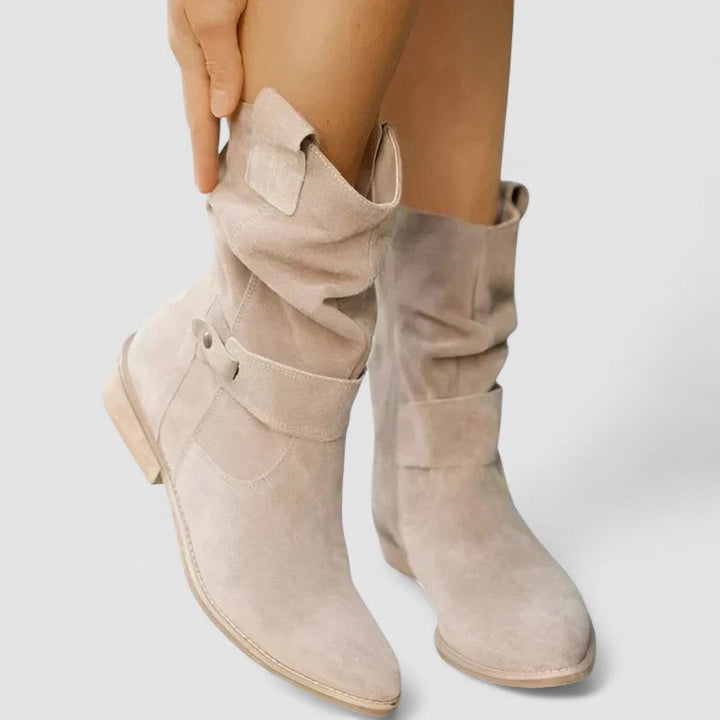 Boots for Women | Mid-Calf Strap Detail