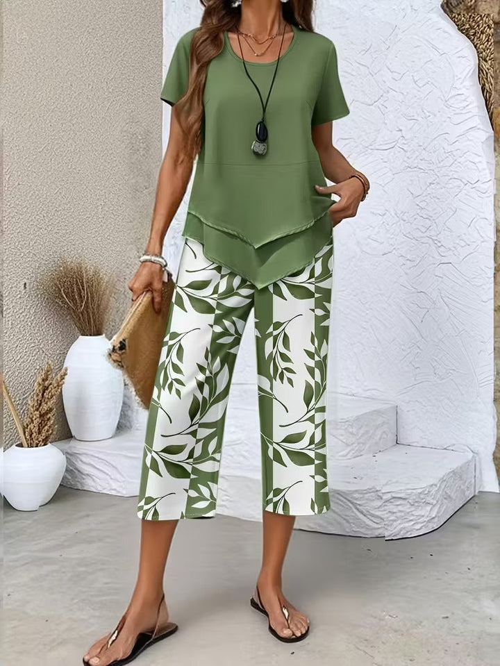 Women's Two-Piece Set | Botanical Print