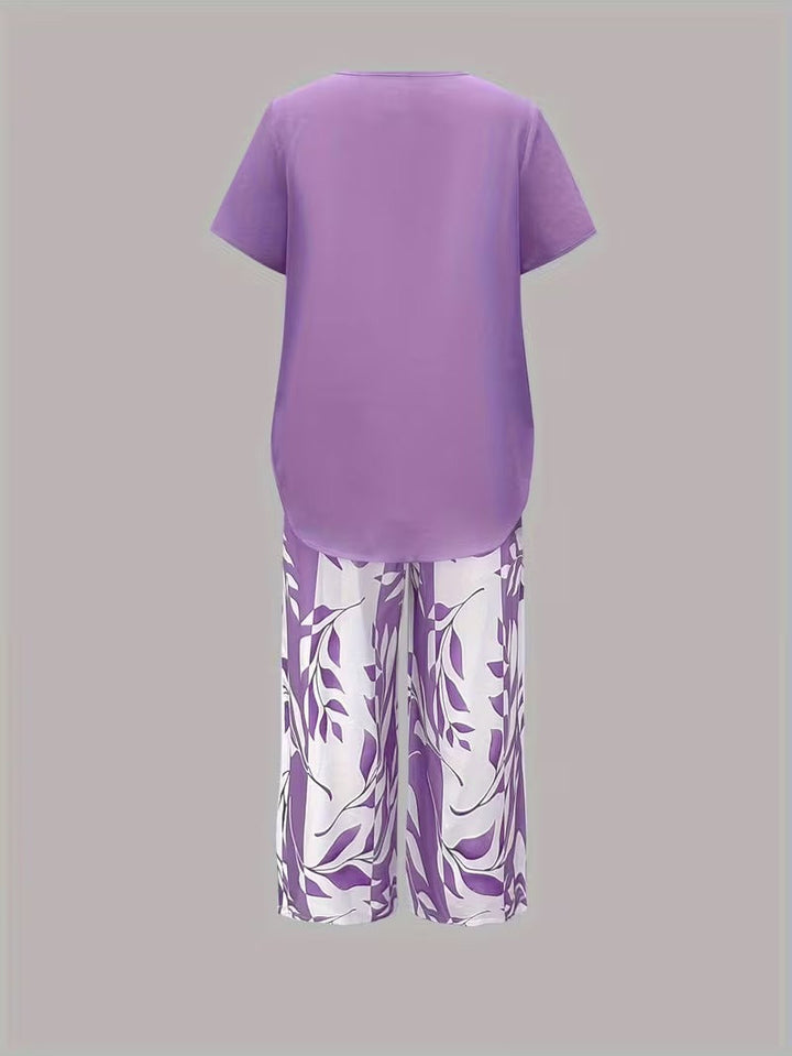 Women's Two-Piece Set | Botanical Print