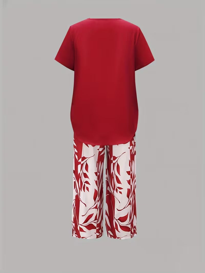 Women's Two-Piece Set | Botanical Print