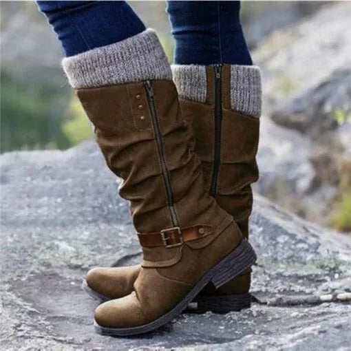 Winter Boots for Women | Knit Cuff Detail