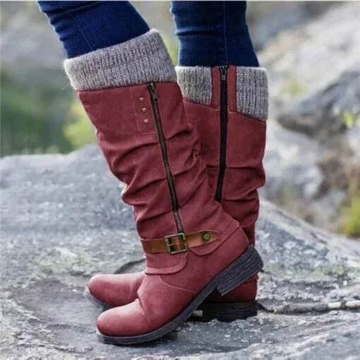 Winter Boots for Women | Knit Cuff Detail
