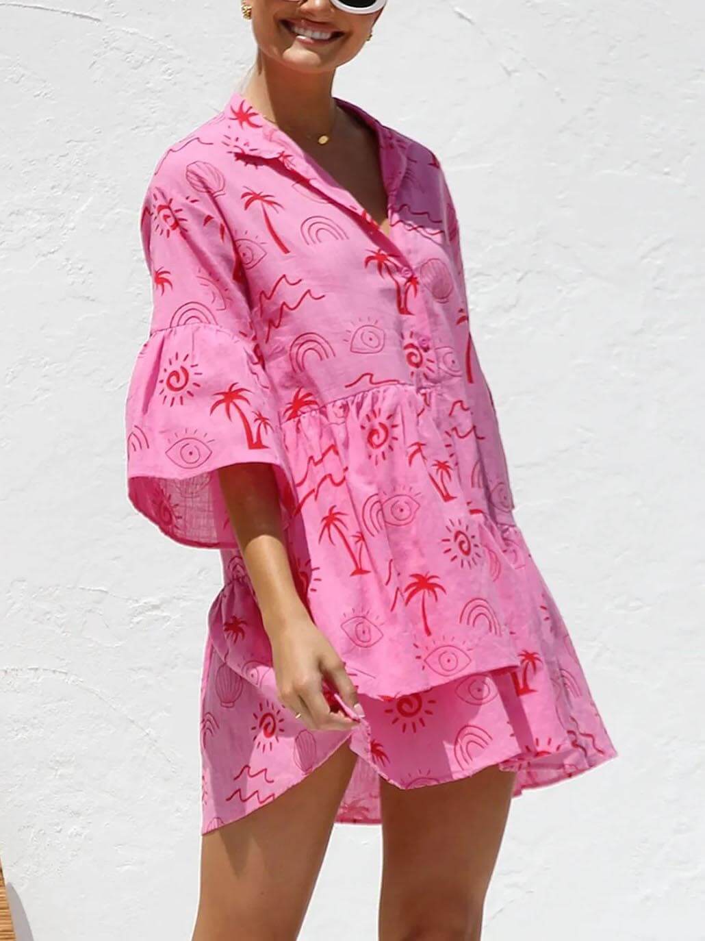 Women's Mini Sundress | Botanical Print