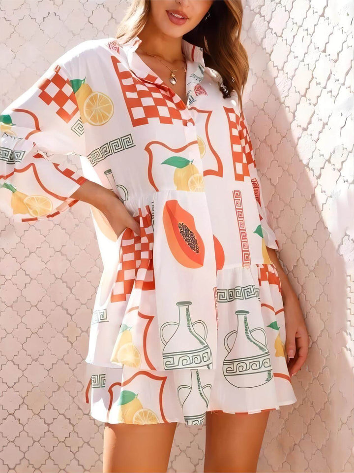 Women's Mini Sundress | Botanical Print