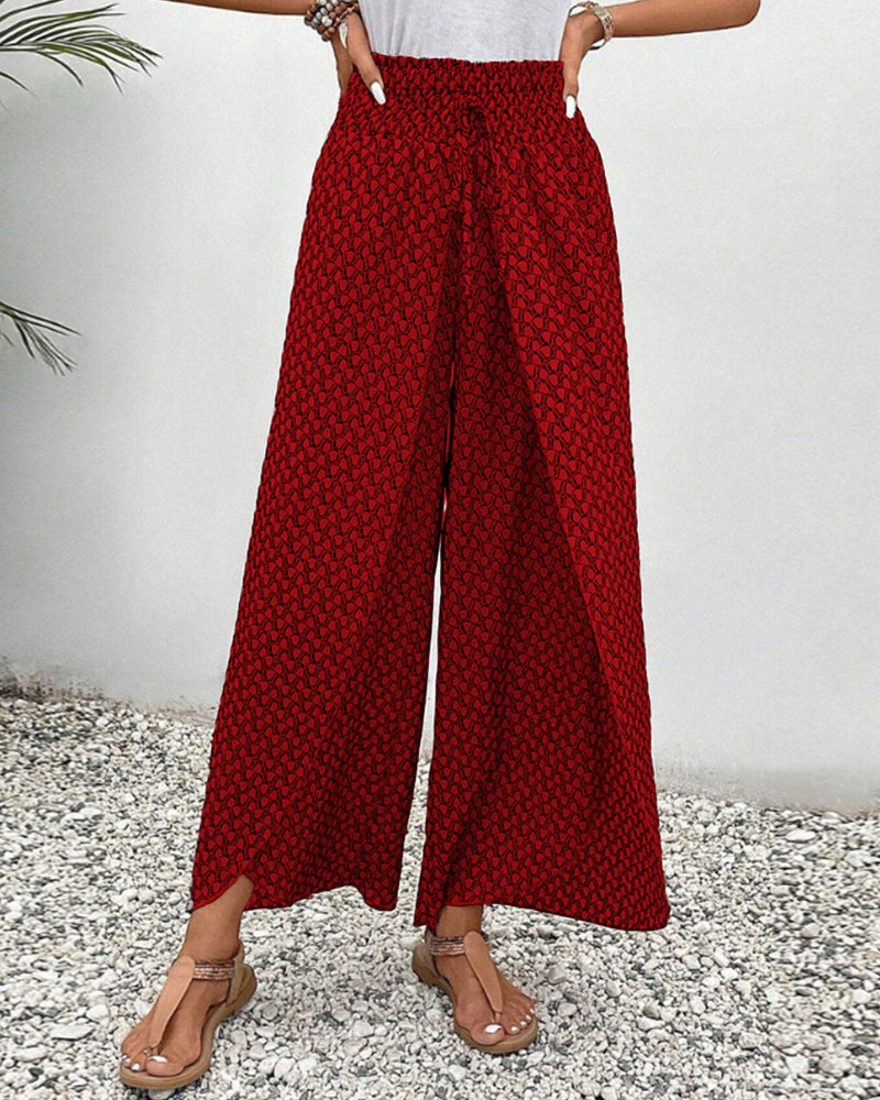 Women’s Trousers | Wide Leg Elastic Waist