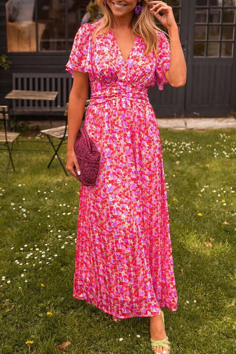 Women's Wedding Guest Maxi Dress | Casual Floral