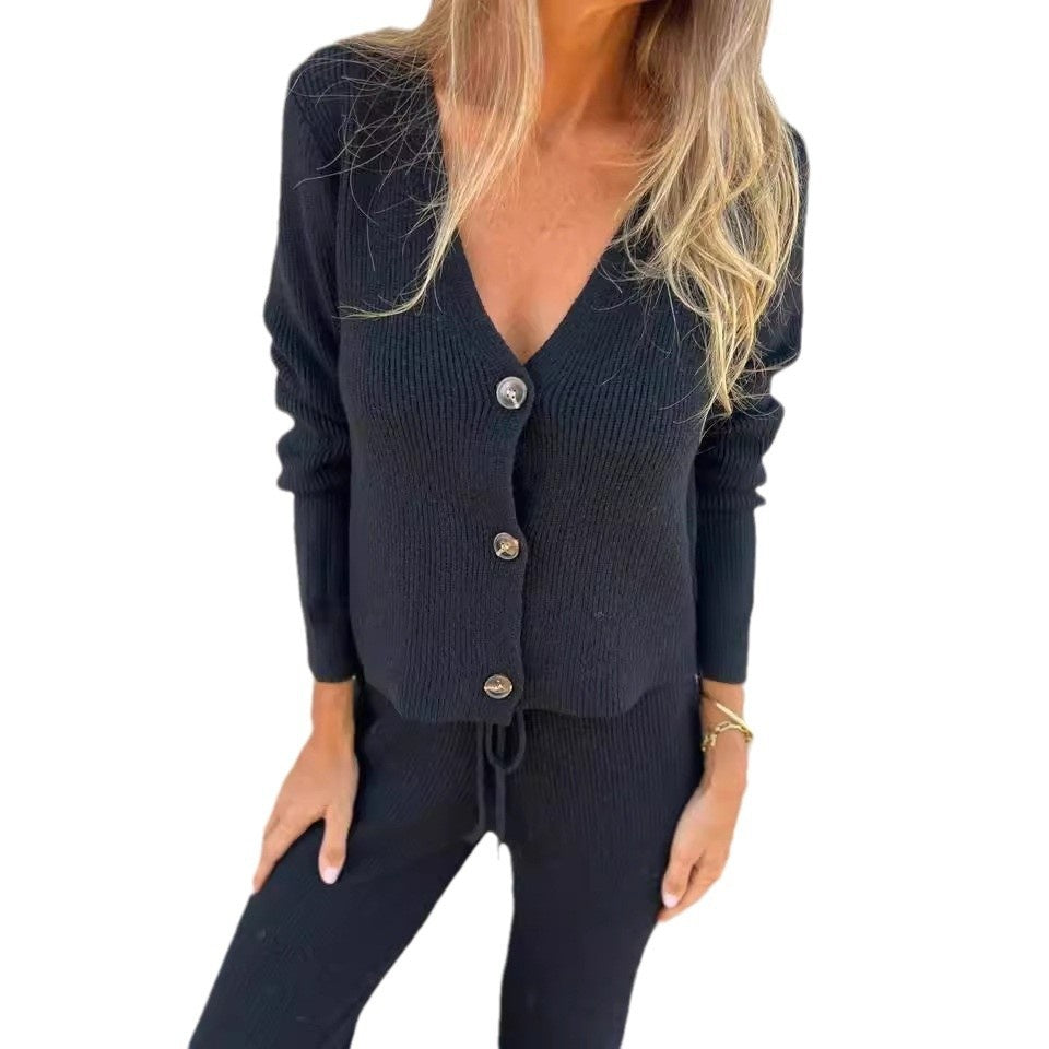 Women's Two-Piece Set  | Cardigan and Pants