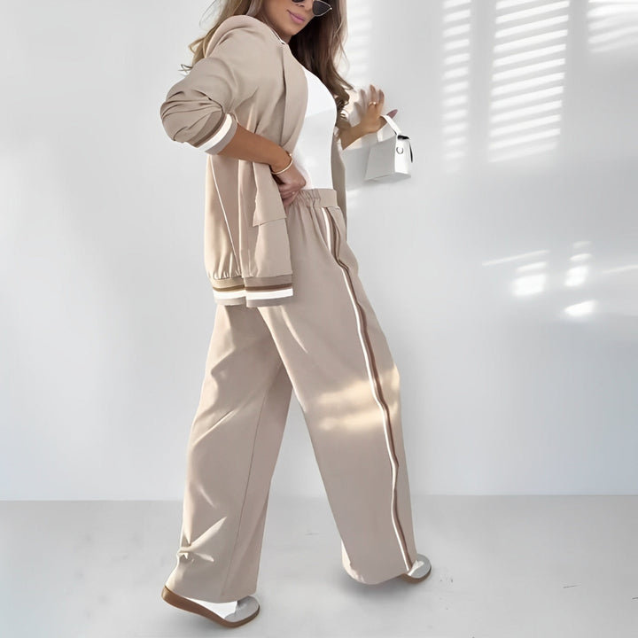 Women's Lounge Set | Tailored Blazer Straight Pants